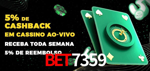 Promoções do cassino ao Vivo bet7359