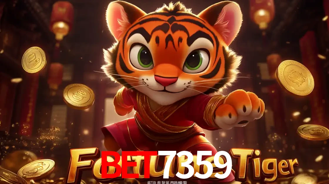 O carismático mascote do jogo de slot Fortune Tiger, um tigre fofo em pose de artes marciais, pronto para trazer sorte e multiplicadores de ganhos no cassino online BET7359.