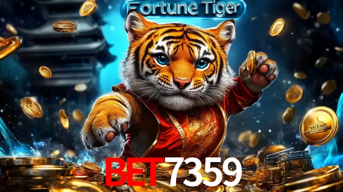 Imagem promocional do jogo de slot Fortune Tiger, com um tigre majestoso em traje tradicional cercado por uma fortuna em moedas de ouro, disponível agora no cassino BET7359.